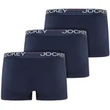 Jockey Boxershorts Cotton Stretch blau XL 3er Pack