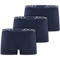 Jockey Boxershorts Cotton Stretch blau XL 3er Pack