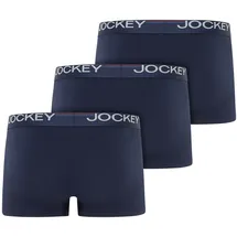 Jockey Boxershorts Cotton Stretch blau XL 3er Pack