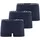 Jockey Boxershorts Cotton Stretch blau XL 3er Pack