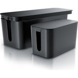 BEARWARE Kabelbox Kabelbox mit Gummifüßen - Kabelmanagement / dezente Optik / Ladebox
