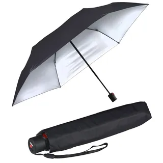 Knirps Taschenschirm U.200 Ultra Light Duomatic mit UV- und Hitzeschutz - Silver Heatshield - night - 95 cm