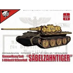 MODELCOLLECT UA35020 1:35 German Heavy tank "Säbelzahntiger" E-60 Ausf.A 10.5 cm KwK