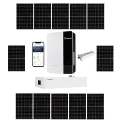 Inselanlage Growatt 5kW Off-Grid Wechselrichter mit AXE 15.0L Speicher + 12 Modulen DAH Solar a 410W