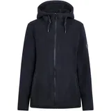 DLX Leila Fleece Mit Durchgehendem Reißverschluss - Black - XS