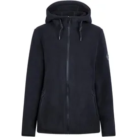 DLX Leila Fleece Mit Durchgehendem Reißverschluss - Black - XS