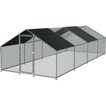 pro.tec Freilaufgehege Wels 300 x 800 x 200 cm grün/silberfarben