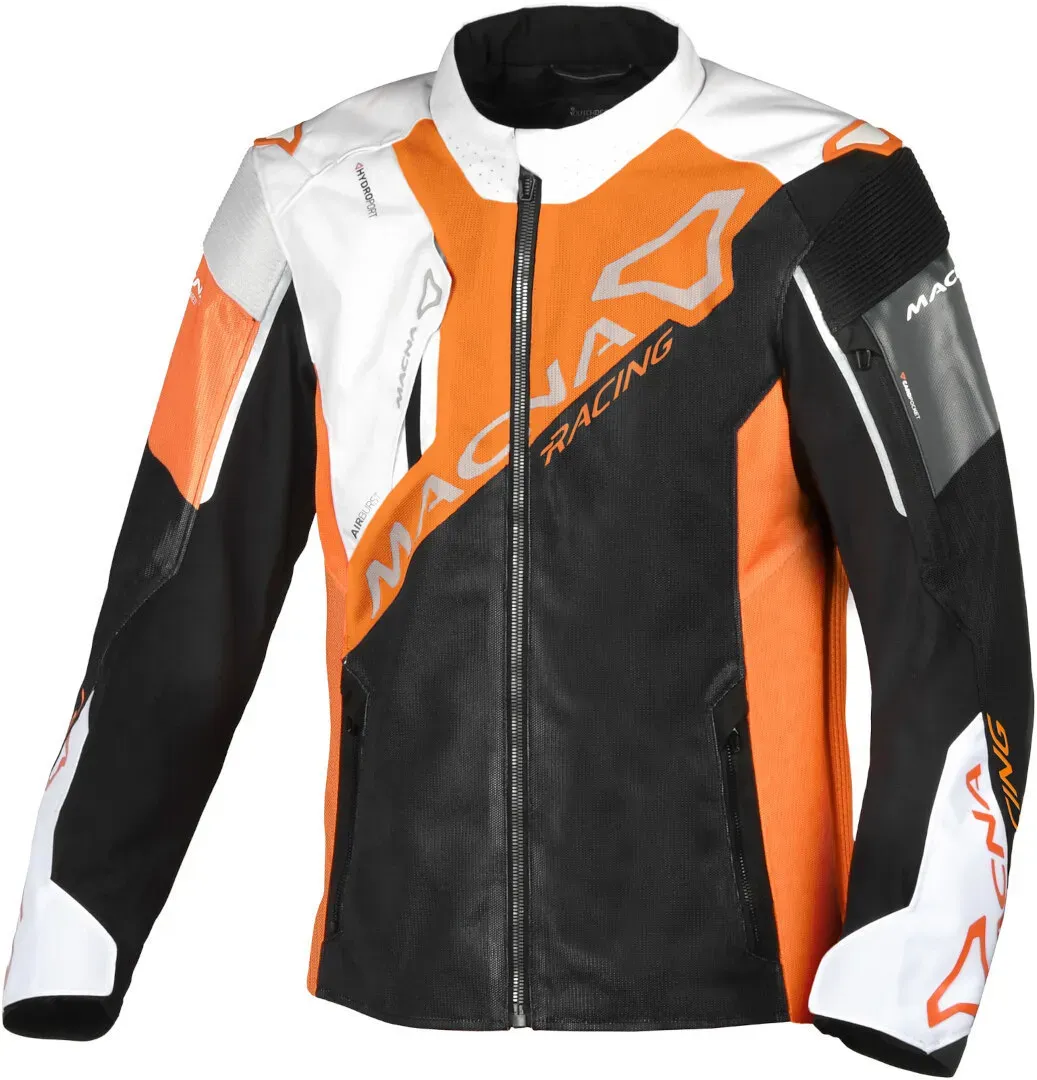Macna Sigil Motorrad Textiljacke, schwarz-orange, Größe 2XL für Männer