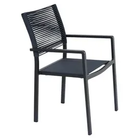 Siena Garden Leeds Stapelsessel 54 x 58 x 88 cm grau 2 St.
