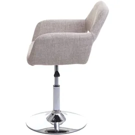 Mendler Esszimmerstuhl HWC-A50 III Stoff creme/grau