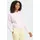 adidas Damen Essentials 3-Streifen French Terry Kapuzenjacke - Clear Pink / White - M