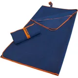 Dyckhoff Mikrofaser Handtuch mit Reißverschluss 80 x 180 cm nachtblau