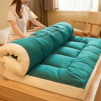 Single tree forest Japanische Futon Matratze,Tatami Matte Gästematratze,Isomatte Faltbare,aufrollbare tragbare Campingmatte,Weich Und Atmungsaktiv Matratzenschoner für Studentenwohnheim