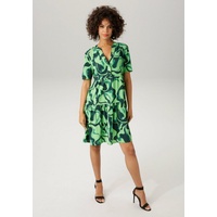 Aniston CASUAL Sommerkleid mit farbenfrohem, graphischem Druck grün 42
