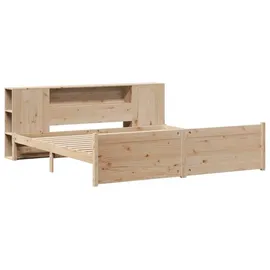 vidaXL Massivholzbett mit Regal ohne Matratze 180x200 Cm Kiefer vidaXL 914525