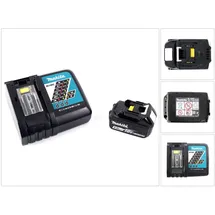 Makita Power Source Kit 18 V Li-Ion 5,0 Ah + DC18RC Ladegerät 197450-1