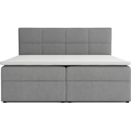venasi Betty Boxspringbett 140x200 mit Bettkästen H2/H3 GRAU - Grau