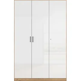 Rauch MINOSA Mehrzweckschrank 136 x 210 x 41 cm Eiche Artisan/Hochglanz Weiß/Graufmetallic