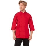 Chef Works Herren Marokko Kochmantel Kochjacke, Rot, XXX-Large - 3XL