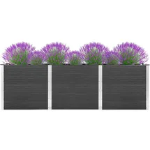 vidaXL Garten-Hochbeet 300 x 100 x 91 cm Grau