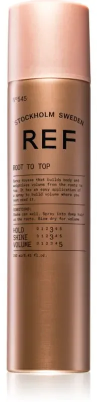 REF Styling Root to Top Schaum für kräftigen Haaransatz für einen natürlichen Halt und Glanz des Haars 250 ml