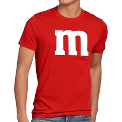 style3 Print-Shirt Herren T-Shirt m Fasching Karneval Kostüm Gruppenkostüm Umzug Verkleidung Fun rot