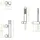 Laveo Tores Wand-Brausebatterie Chrom 10 cm