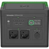 APC Schneider Electric OffGrid 500 Portable Power Station - 500-1000W Nennleistung, 517Wh, 2x AC, 3x USB-A, 2x USB-C, 5,5kg