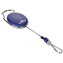 Durable Ausweishalter »Jojo Style« mit Federhaken blau, 5.6 cm