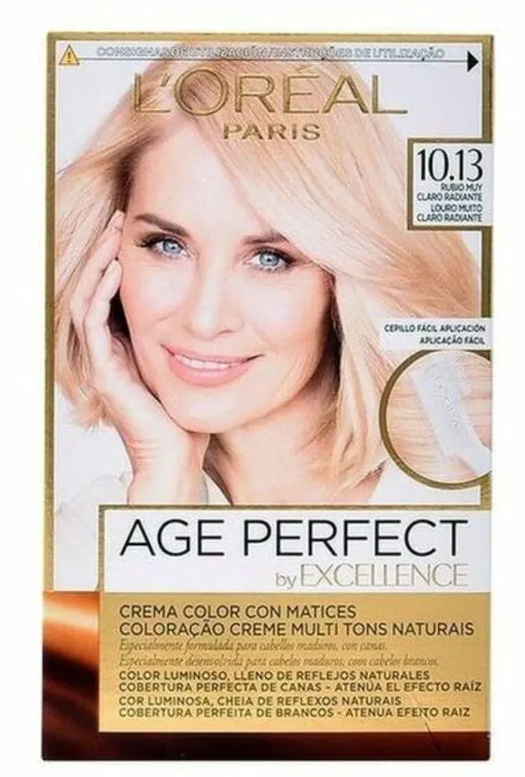 Permanente Anti-Aging-Tönung Excellence Age Perfect L'Oreal Make Up Excellence Age Perfect Nr. 9,0-rubio muy claro (1 Einheiten)