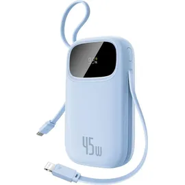 OEM EnerFill Fc31 20000mAh 45W Powerbank mit Display, und Usb-c-lightning-kabeln – Blau