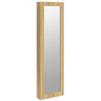 vidaXL Standspiegel 30 x 8,5 cm Braun