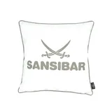 Sansibar Sylt Dekokissen 45 x 45 cm Weiß