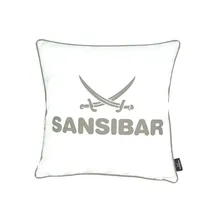 Sansibar Sylt Dekokissen 45 x 45 cm Weiß