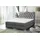 Fun Möbel Boxspringbett Schlafzimmerbett SULTAN Kunstleder Hellgrau 160x200cm - Schwarz