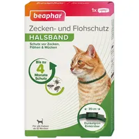 Beaphar Zecken und Flohschutz Halsband für Katzen 35 cm