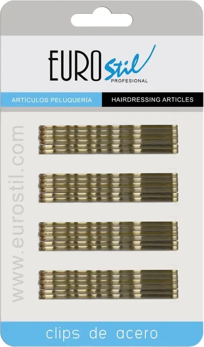 Eurostil Bronze Clips Ondina 70mm 24 Stück