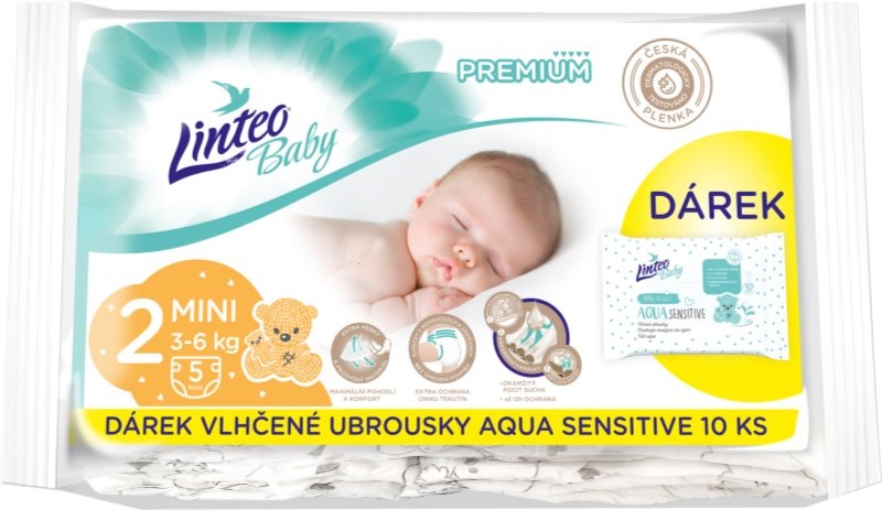 Linteo Baby Premium Mini Einwegwindeln 3-6kg 5 St.