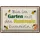 Femer Blechschild Spruch 30x20cm bin im Garten Hummeln bummeln