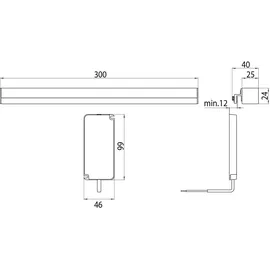 EMCO system2 6 W 600 lm 4000 K Silber 30 cm