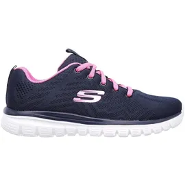 SKECHERS Graceful - Get Connected Navy / Hot Pink 37