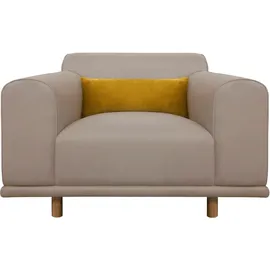 otto home Loveseat OTTO HOME "Maroon Sessel", beige, B:125cm H:82cm T:96cm, Struktur grob ( 100% POLYPROPYLEN;Struktur fein ( 100% Polyester);Struktur (100% Polyester), Sessel, in skandinavischem Design, mit losem Kissen