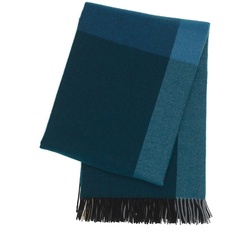 Vitra - Colour Block Decke, schwarz/ blau