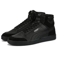 Puma Shuffle Mid Fur Sneaker, Schwarz (Puma Black Puma Black Steel Gray), 40 EU - 40 EU