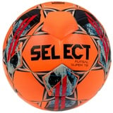 Select Futsal Super TB V22 Ball Futsal SUPER ORG-BLK, Unisex Footballs, orange, 4 EU