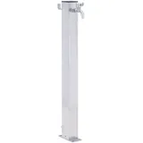 vidaXL Wassersäule 60 cm Edelstahl quadratisch