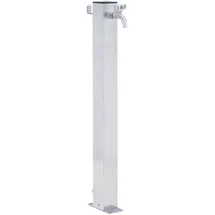 vidaXL Wassersäule 60 cm Edelstahl quadratisch