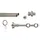 GARESA Gardinenstange GARESA "ANDREA", silber (mattnickelfarben), L:150cm Ø:20mm, Metall, Gardinenstangen, Vorhanggarnitur, verlängerbar, Endknopf Profil groß, mit Ringen