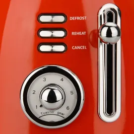 Zilan 60er Jahre Retro 2 Scheiben Doppelschlitz Toaster 850 Watt