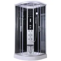 Sanotechnik Komplettdusche Comfort, BxT: 100x100 cm, Sicherheitsglas, 1-tlg., inkl- Kopf-Regenbrause silberfarben
